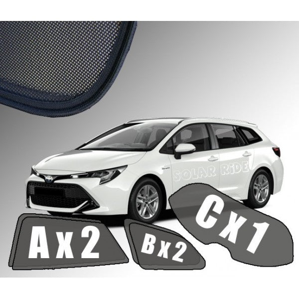 Sr solskjerm i akryl til Toyota Corolla Touring Sports XII – vindavviser med enkel montering og regnbeskyttelse