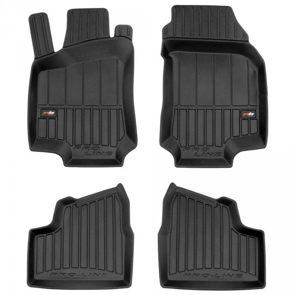 Frogum 3D Premium TPE-gulvmatter til Opel Astra G stasjonsvogn (1998-2009) – svart sett med 60 mm sidekant