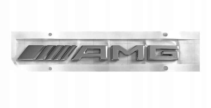 Emblem/logo til Mercedes i krom til bakluke med AMG-design