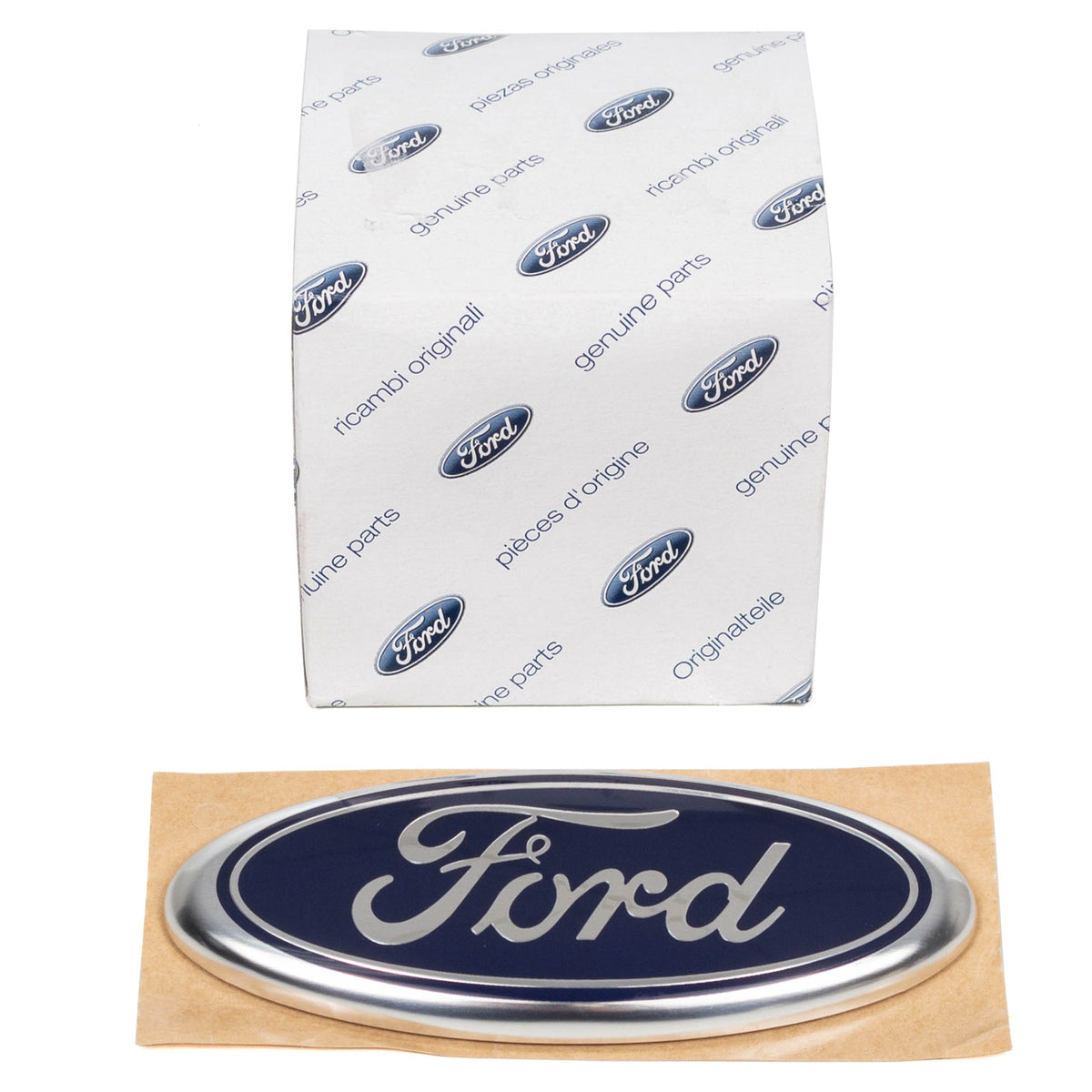 Originalt emblem og logo til Ford Mondeo, Fiesta og Transit, egnet for panser og bakluke, med nøyaktig passform og enkel mont
