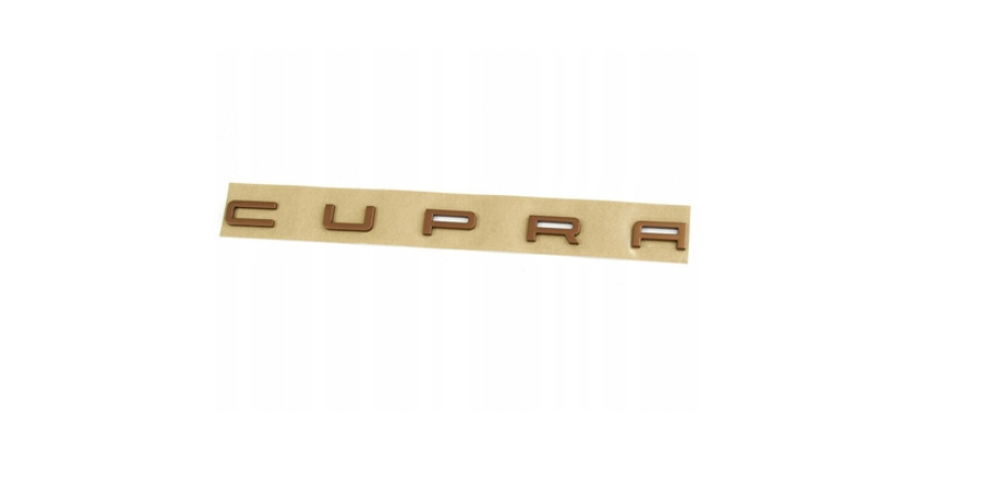 Emblem Seat Leon III Cupra > Copper - sett forfra