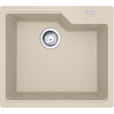 Franke Urban UBG 610-50 kjøkkenvask i granitt beige med enkeltkum sett ovenfra