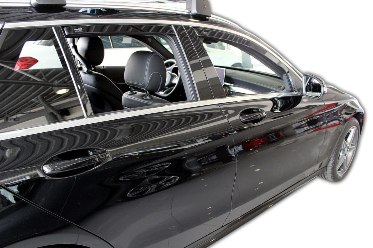 Vindavviser Mercedes C (W205) Stasjonsvogn / sett 4 stk. (2014-2021) – PMMA Plexi - detaljer