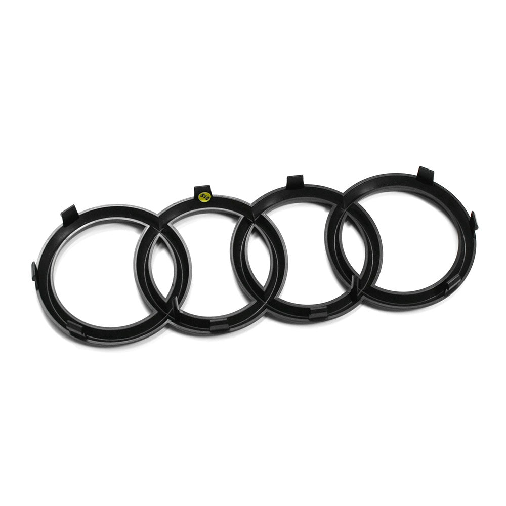 Emblem Audi ringer () Grill Black Edition - sett forfra