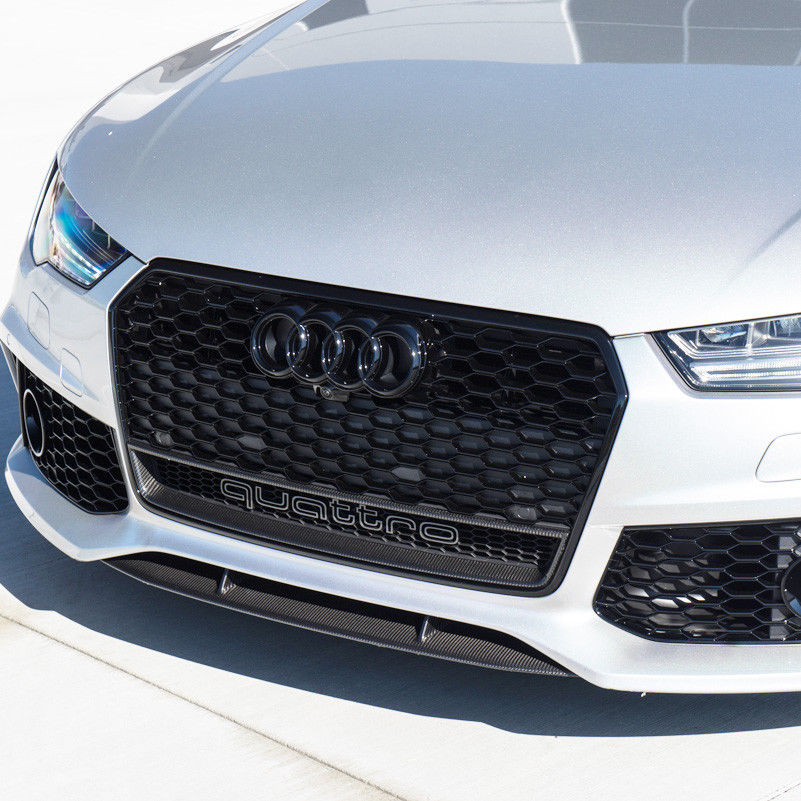 Emblem Audi ringer () Grill Black Edition - sett bakfra