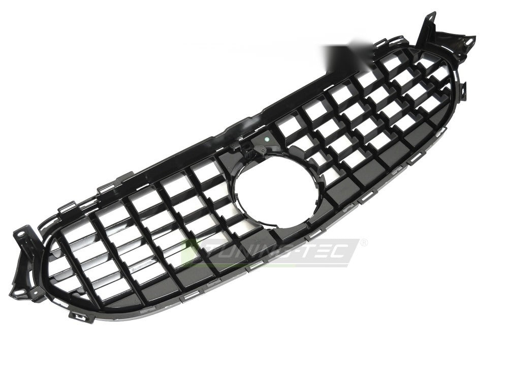 Grill Mercedes E-Klasse W213 20-23 krom/sort med festedetaljer.