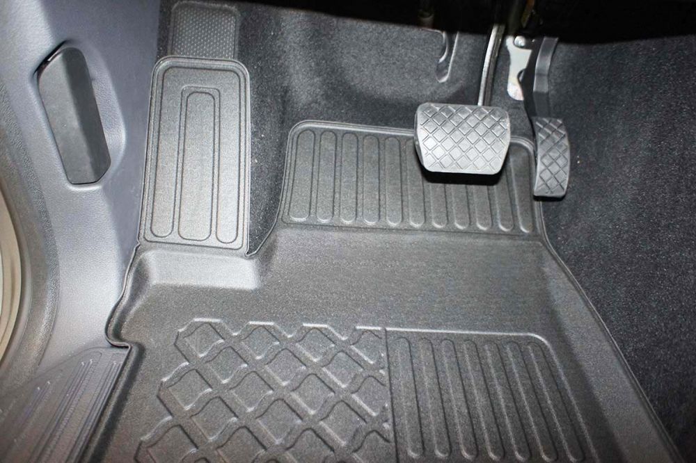 Gulvmatter Vw Amarok I (2009-2020) – antiskli luktfrie myk plast - sett bakfra