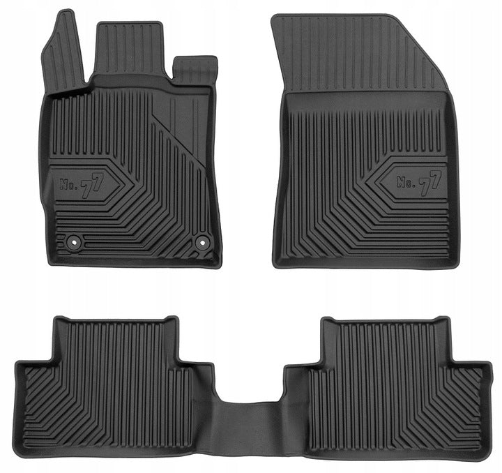 Frogum 3D Premium gulvmatter i TPE til Opel Astra L hatchback (2022–) – svart, vanntett, 40 mm sidekant
