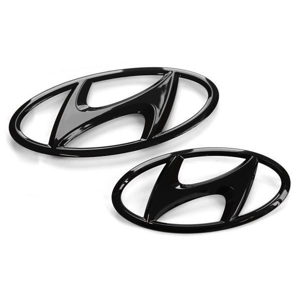 Emblem/logo til Hyundai IONIQ 5 Black i svart ABS-materiale for panser og bakluke