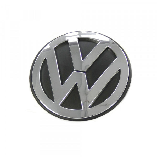 Emblem/logo til Vw New Beetle (9C) / VW New Beetle Cabrio 2006 - 2010 i krom og svart, montert på bakluke