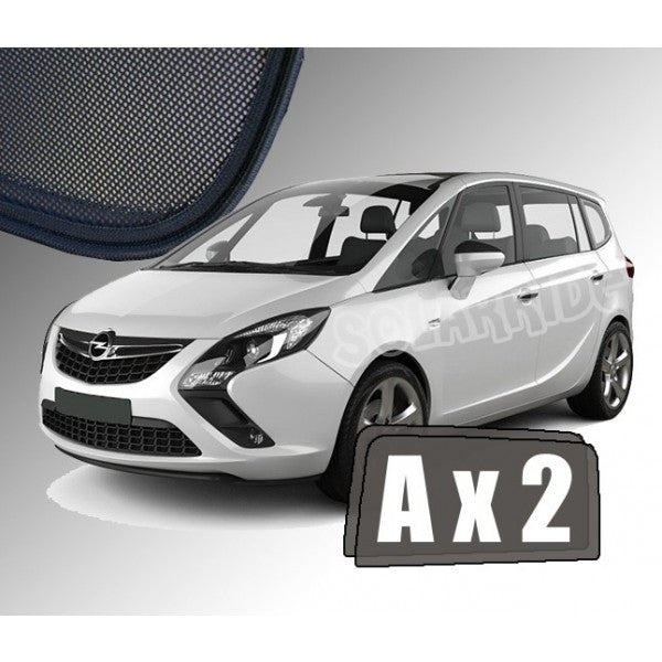 Sr solskjerm i akryl for Opel Zafira C som vindavviser og regnbeskyttelse