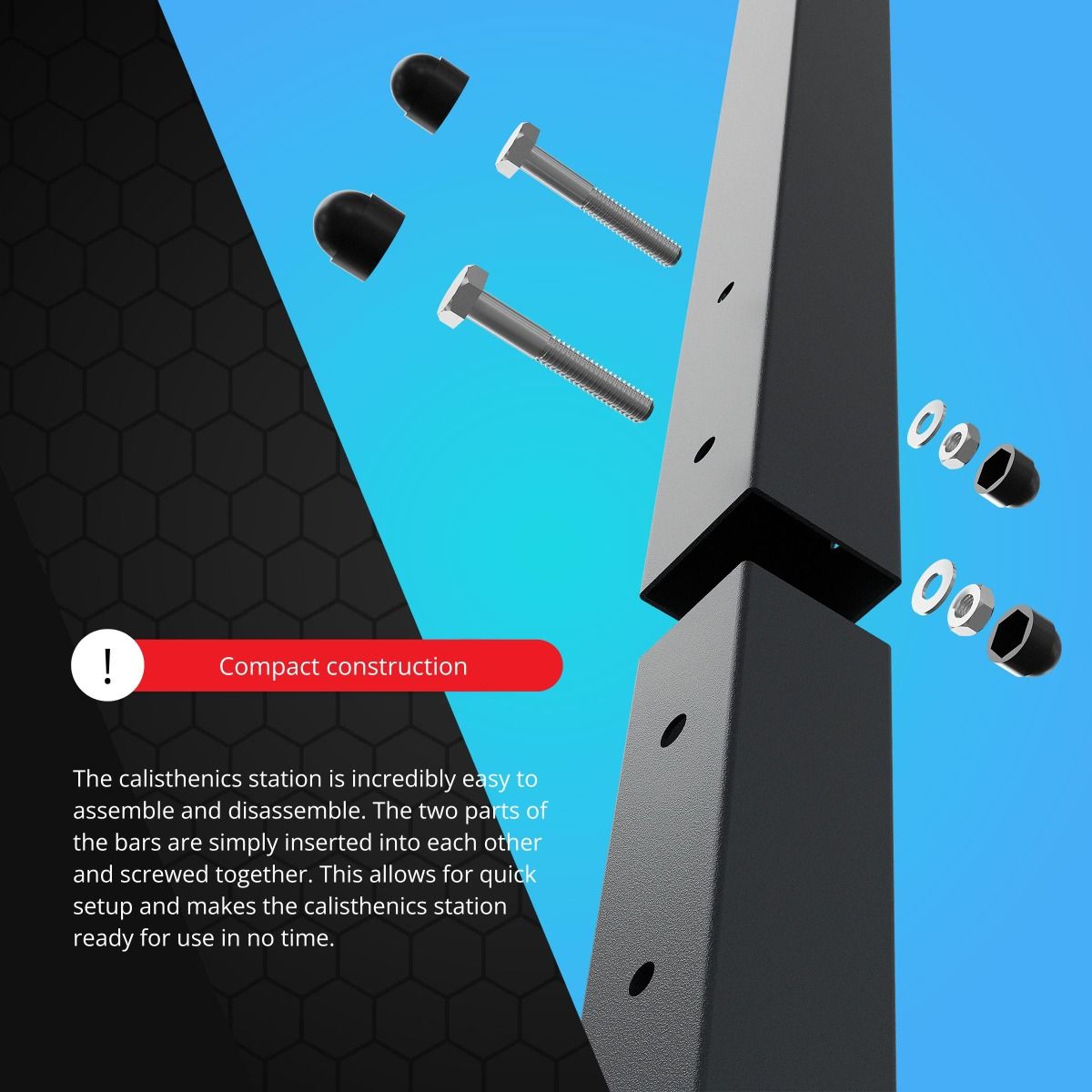 K-Sport KSOZ006 calisthenics-stativ med monkey bars