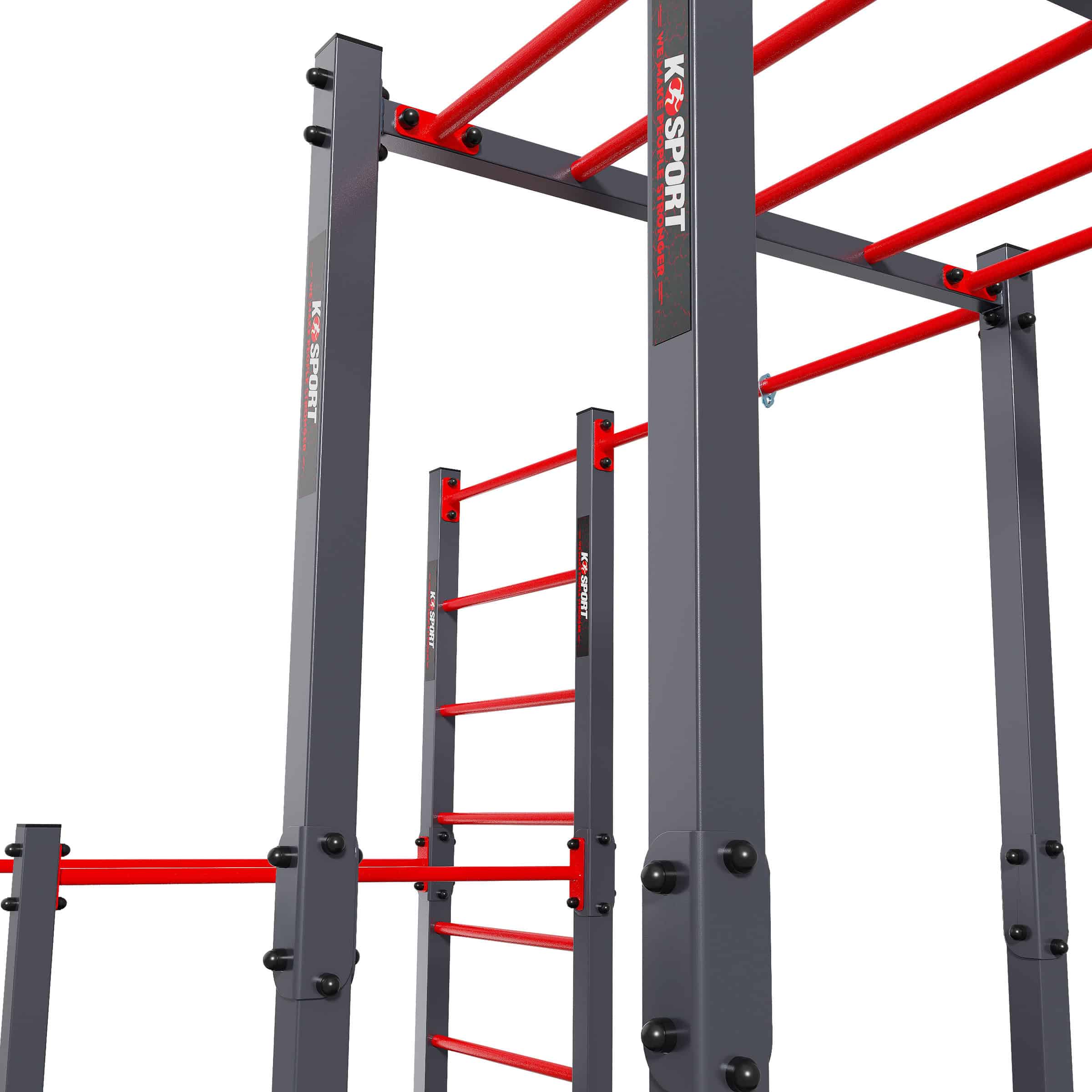 K-Sport KSOZ006 calisthenics-stativ med monkey bars