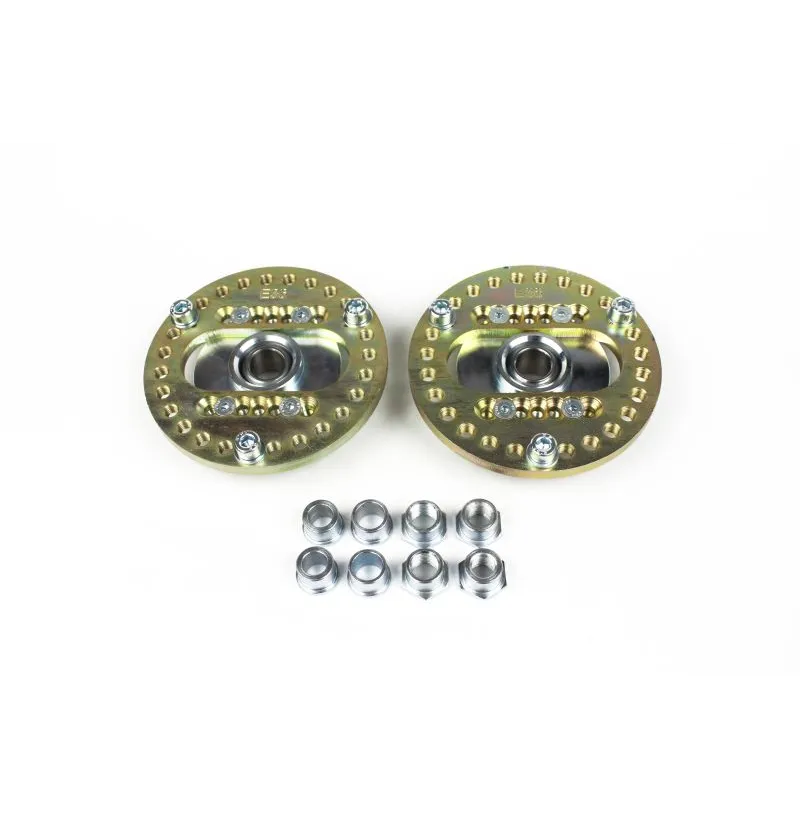 Swagier Camber Plates 3D V3 komplett sett for BMW E36 – gullfarget sinkbelagt foran