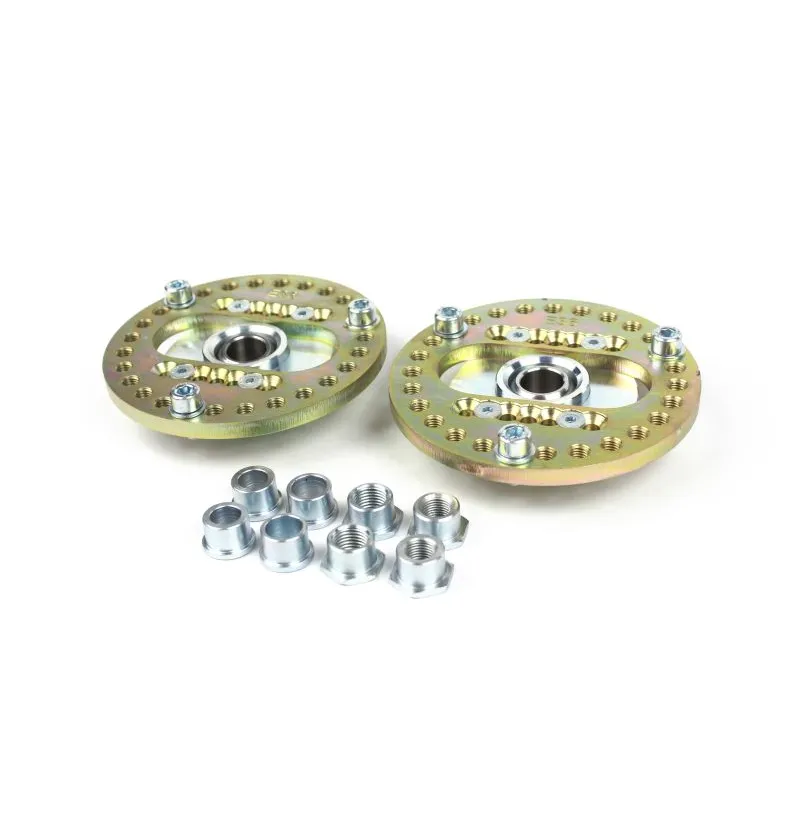 Nærbilde av Swagier 3D V3 camber plate med vedlikeholdsfritt rustfritt lager