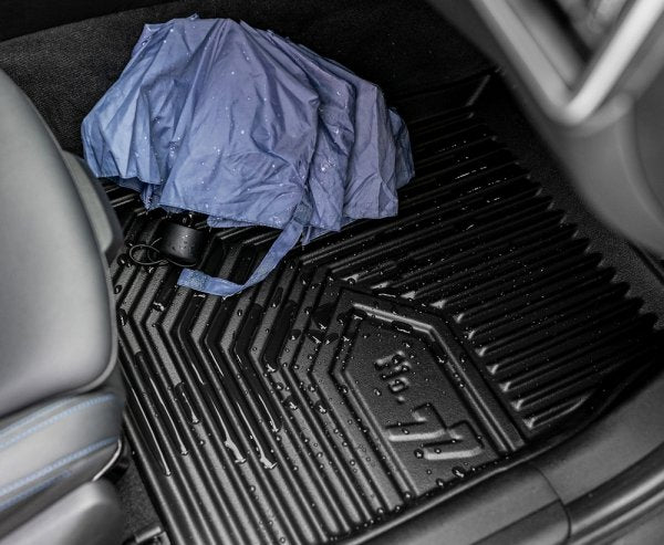 Gulvmatter Subaru Levorg I / XV I (2014-2020) – 3D Premium med sidekant - nærbilde