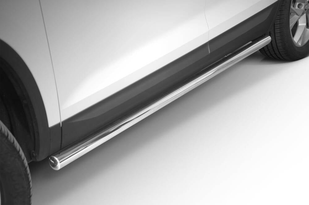 Stigtrinn Steeler i polert krom til Skoda Kodiaq 2016-2024, rustfritt stål, enkel montering