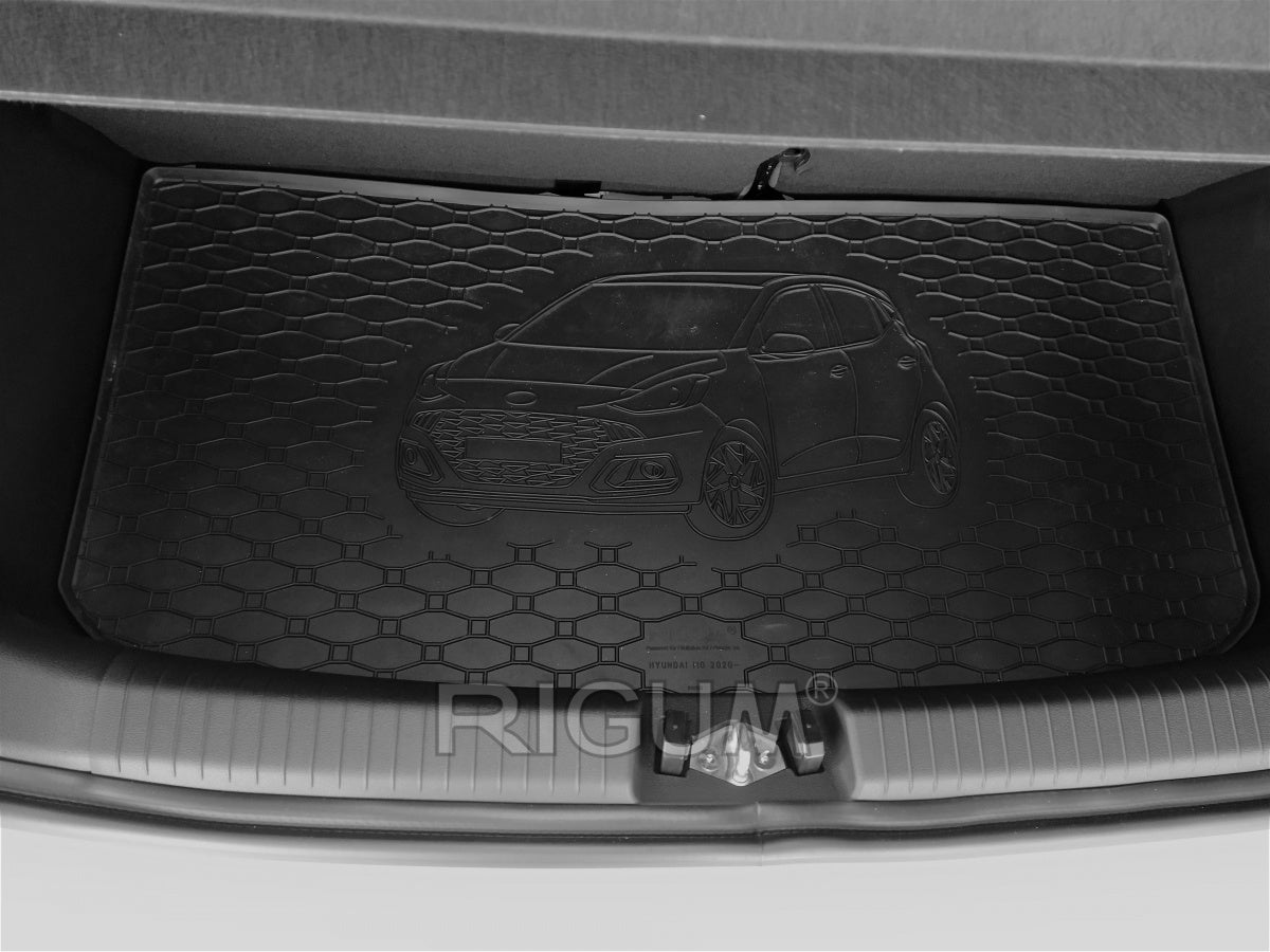 Rigum bagasjeromsmatte til Hyundai i10 III – med 10 mm sidekant