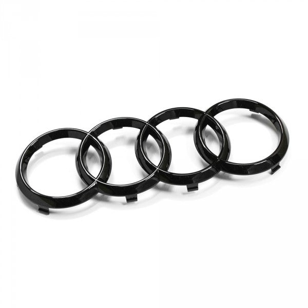 Emblem/logo til Audi A1 / A6/S6 / A7/S7 > Black Glossy i svart blank utførelse montert på frontgrill