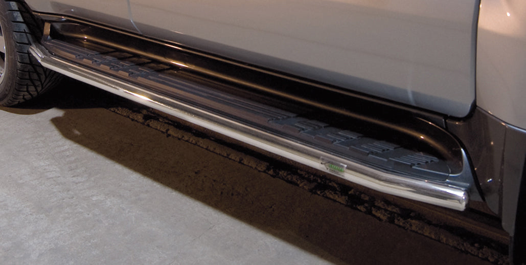 Stigtrinn Steeler i rustfritt stål til Toyota Land Cruiser J120 2002-2009 med monteringssett