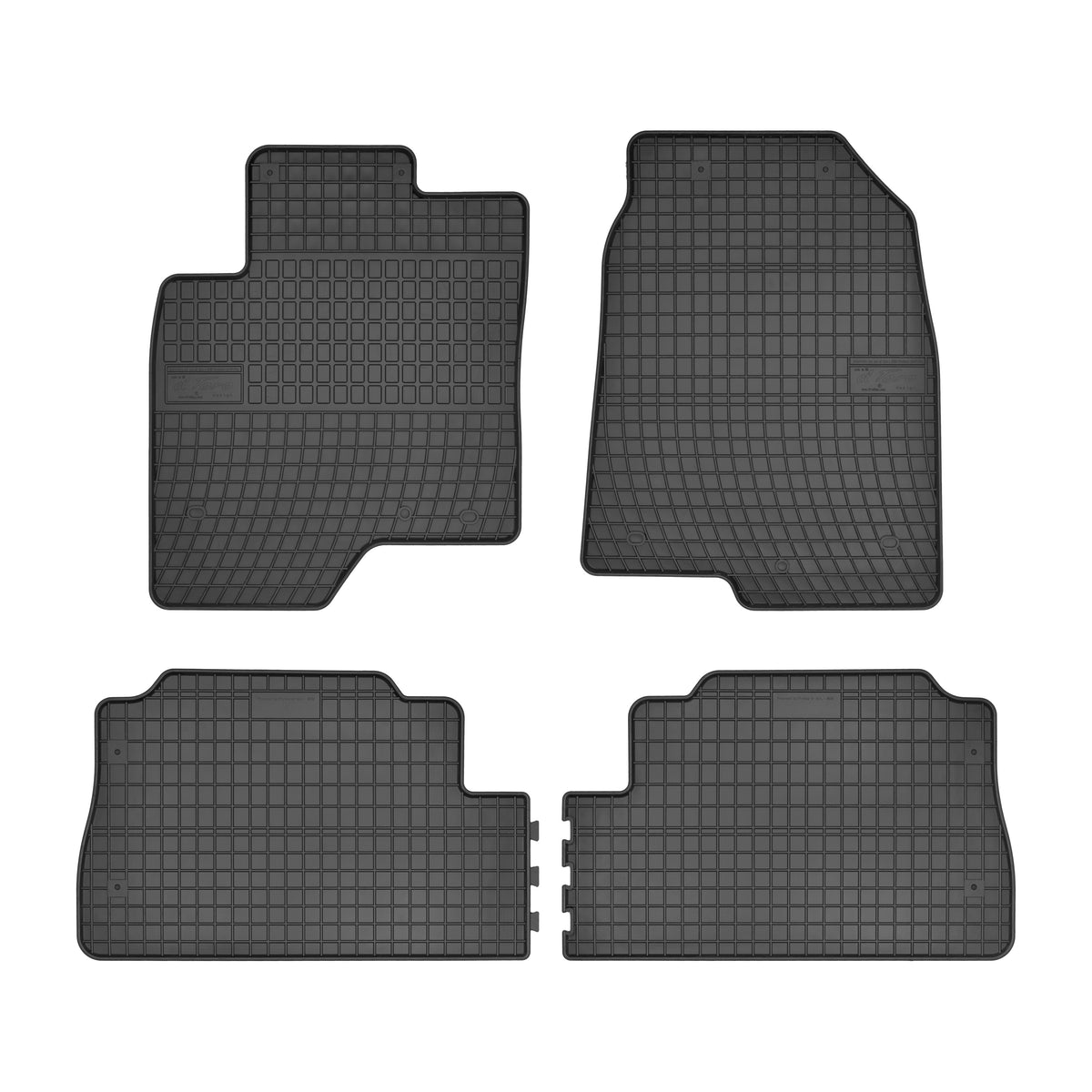 Frogum gummimatter til Chevrolet Captiva (2006-) – svart/anthracite, 4-delers sett med 1 cm sidekant