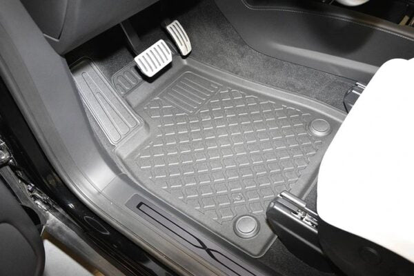 Aristar gulvmatter til Tesla Model X (2015-2021) – antiskli TPE-gummi i antrasitt, 4 stk i sett