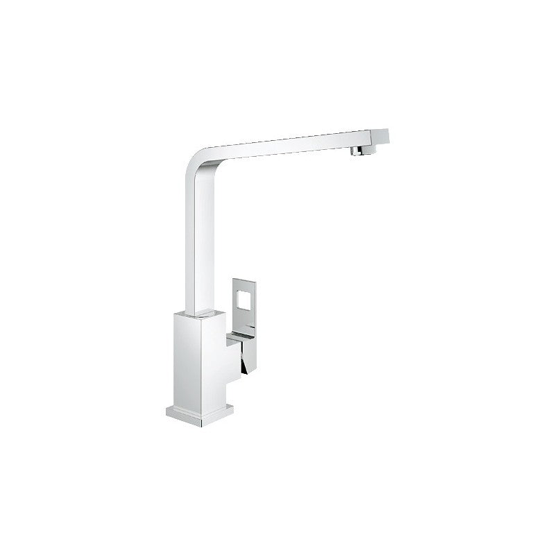 Grohe Eurocube 31255000 kjøkkenbatteri i krom med høy svingbar tut, sett forfra