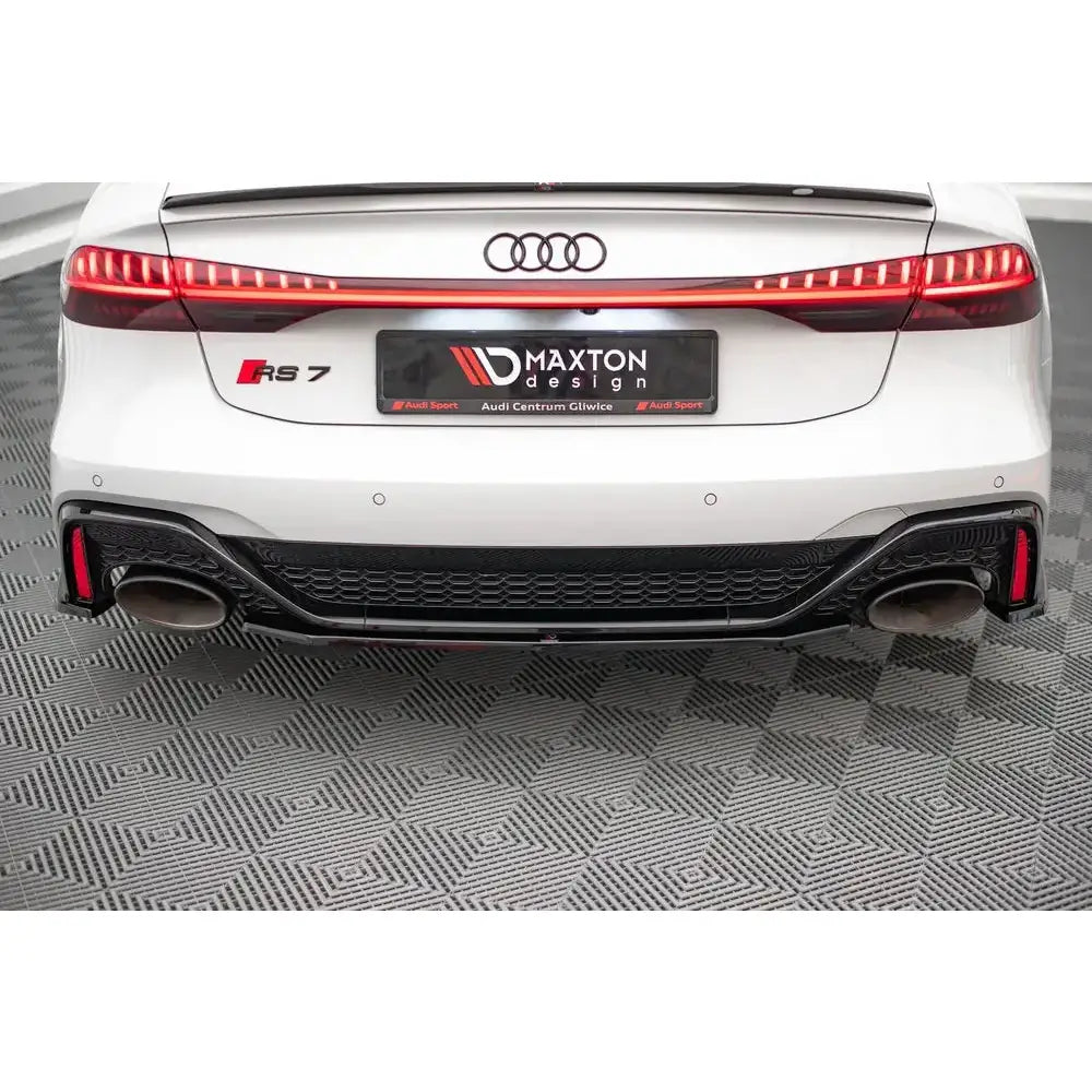 Central Rear Splitter Audi Rs6 C8 - 3