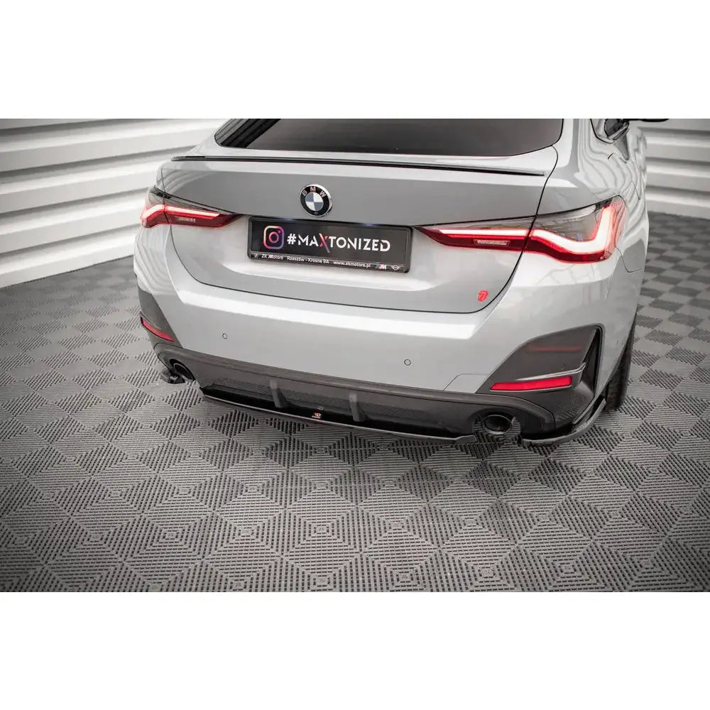 Central Rear Splitter For Bmw 4 Gran Coupe M-pack G26 - 3