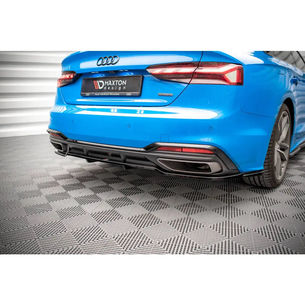 Central Rear Splitter (with Vertical Bars) Audi A5 S-line F5 Facelift - 4