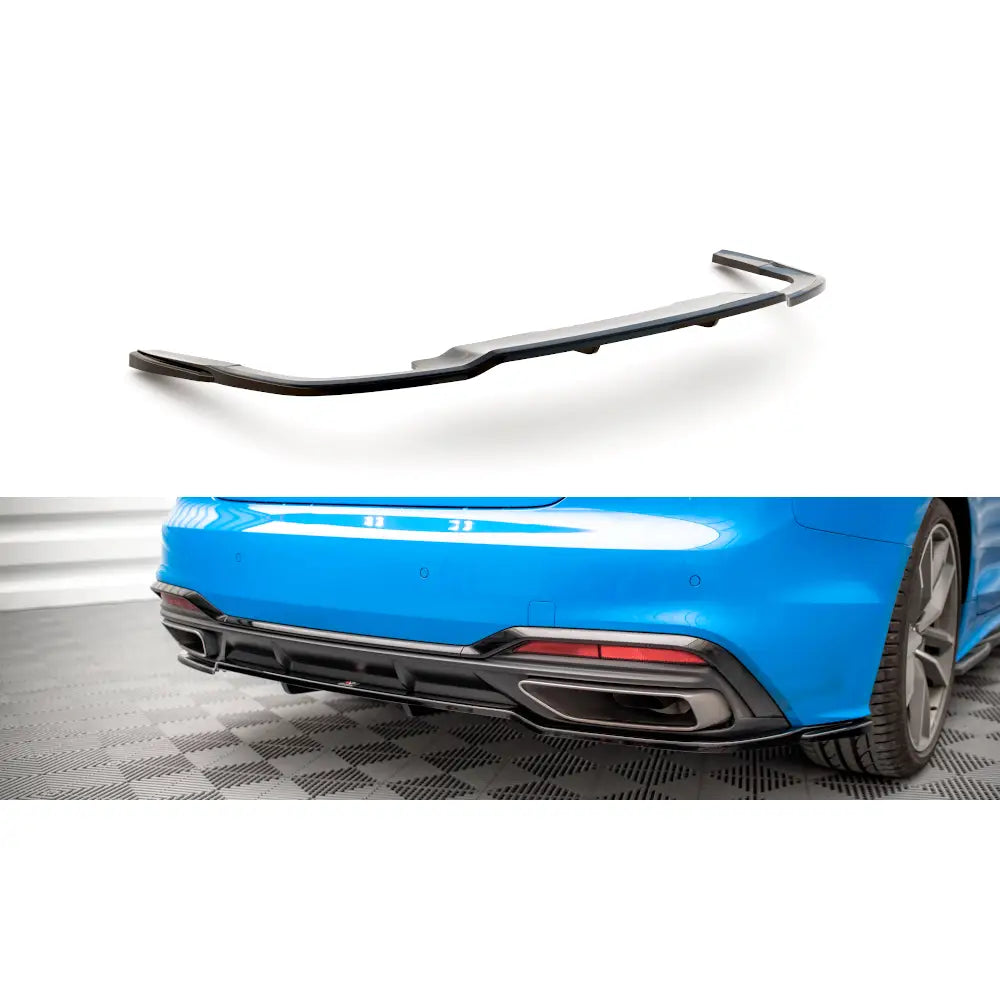 Central Rear Splitter (with Vertical Bars) Audi A5 S-line F5 Facelift - 1