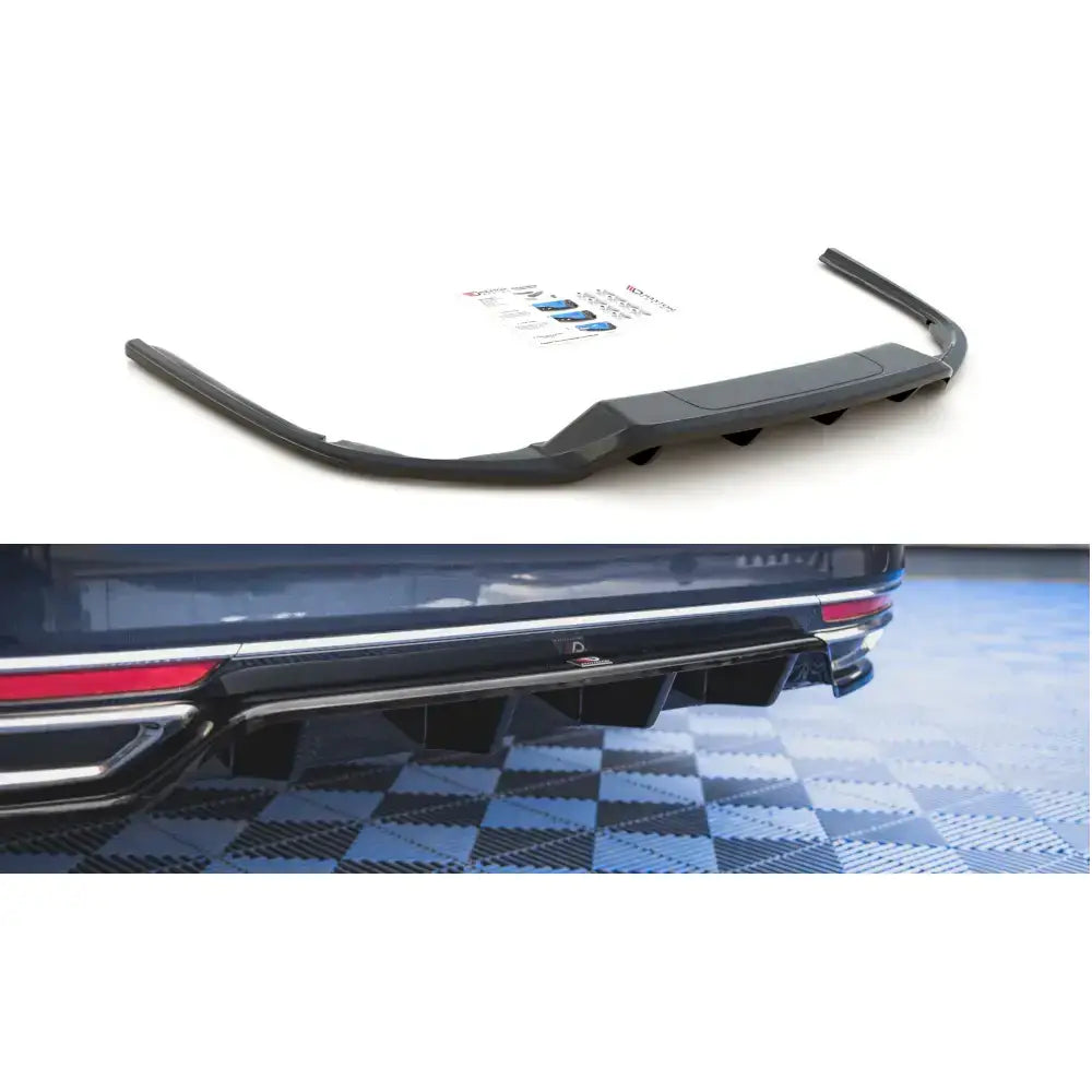 Central Rear Splitter (with Vertical Bars) Volkswagen Passat B8 - 1