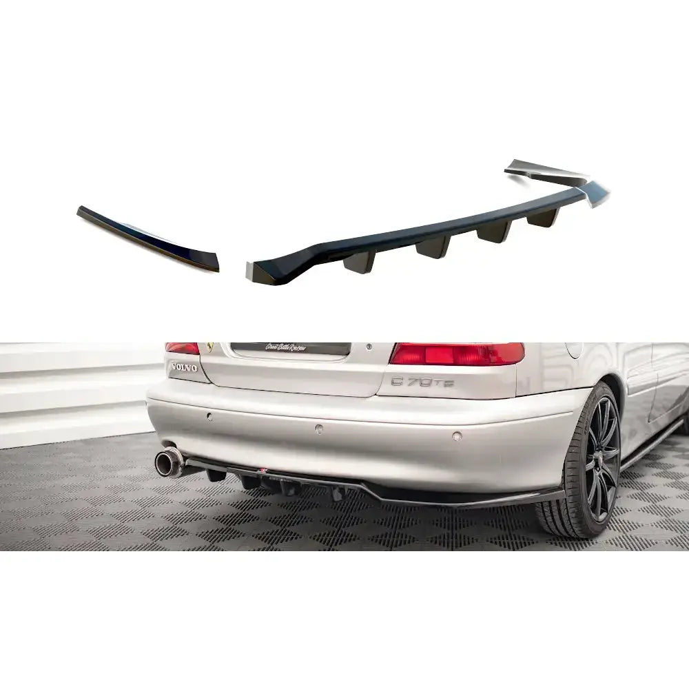 Central Rear Splitter (with Vertical Bars) Volvo C70 Mk1 - 1