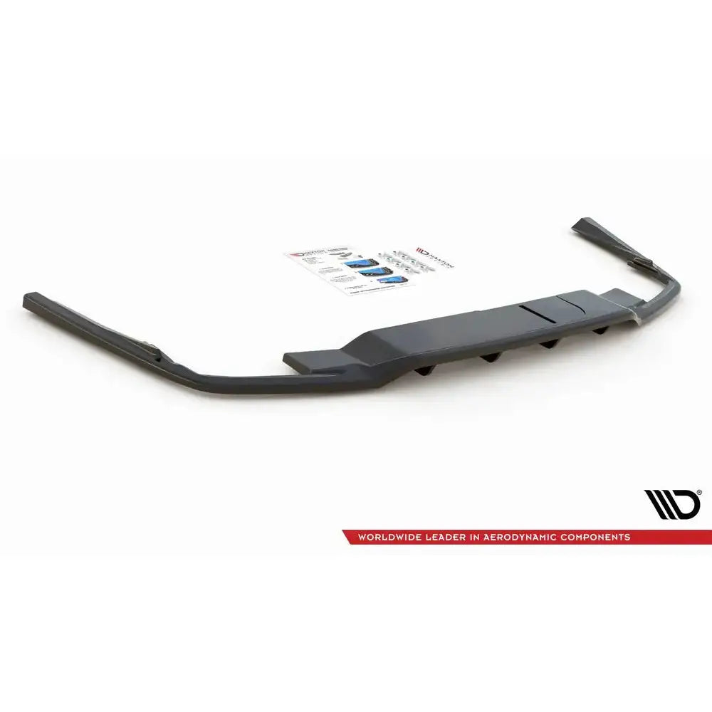 Central Rear Splitter (with Vertical Bars) Volvo S60 R-design Mk3 - 6