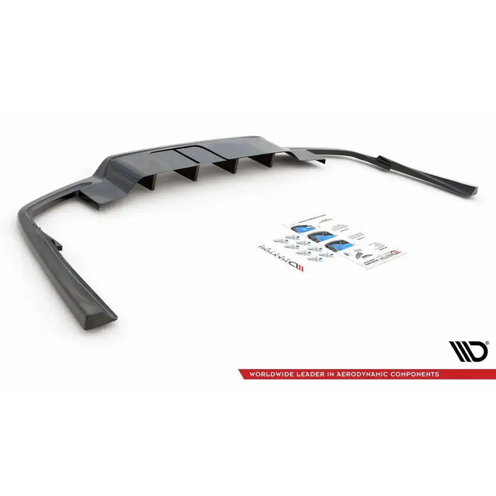 Central Rear Splitter (with Vertical Bars) Volvo S60 R-design Mk3 - 7