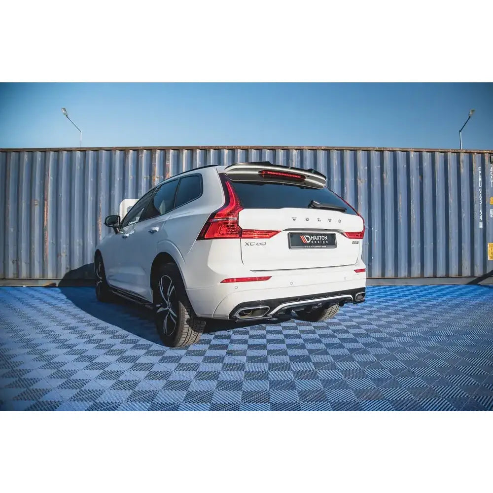 Central Rear Splitter (with Vertical Bars) Volvo Xc60 Mk2 R-design - 6