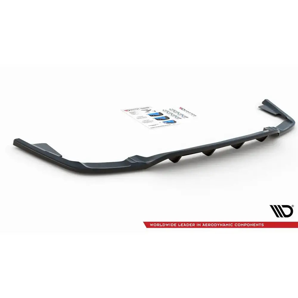 Central Rear Splitter (with Vertical Bars) Volvo Xc60 Mk2 R-design - 7