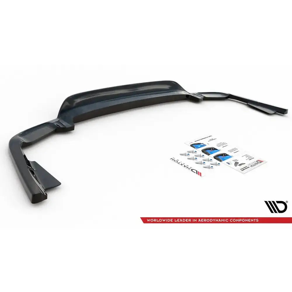 Central Rear Splitter (with Vertical Bars) Volvo Xc60 Mk2 R-design - 8