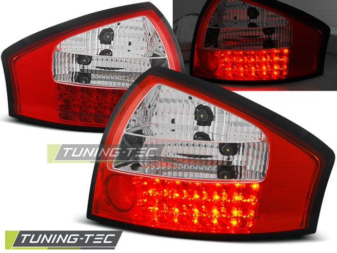 Detaljbilde av baklykter Audi A6 C5 Sedan 97-04 med detaljer.