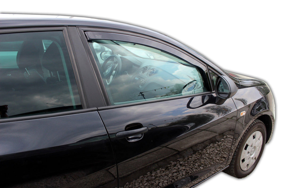 Heko vindavviser til Seat IBIZA(6J) 5-dørs – sort transparent plexi
