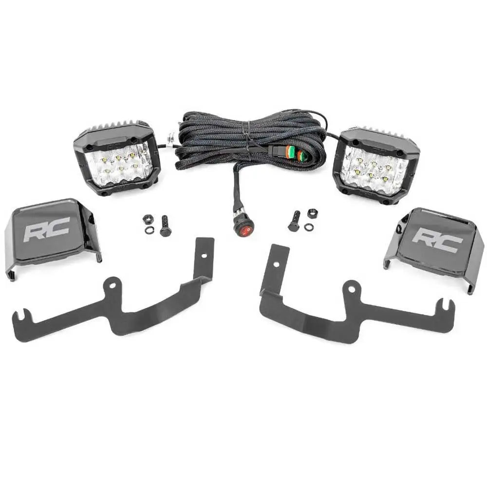 Chevrolet Silverado 1500 19’’-tilleggslamper Led 3’’ Rough Country Wide Angle Series