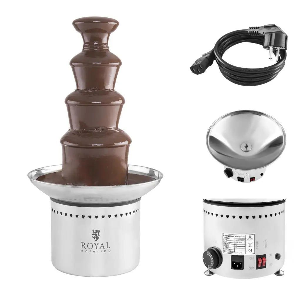 Chocolate Fountain med 4 Nivåer i Rustfritt Stål 230w