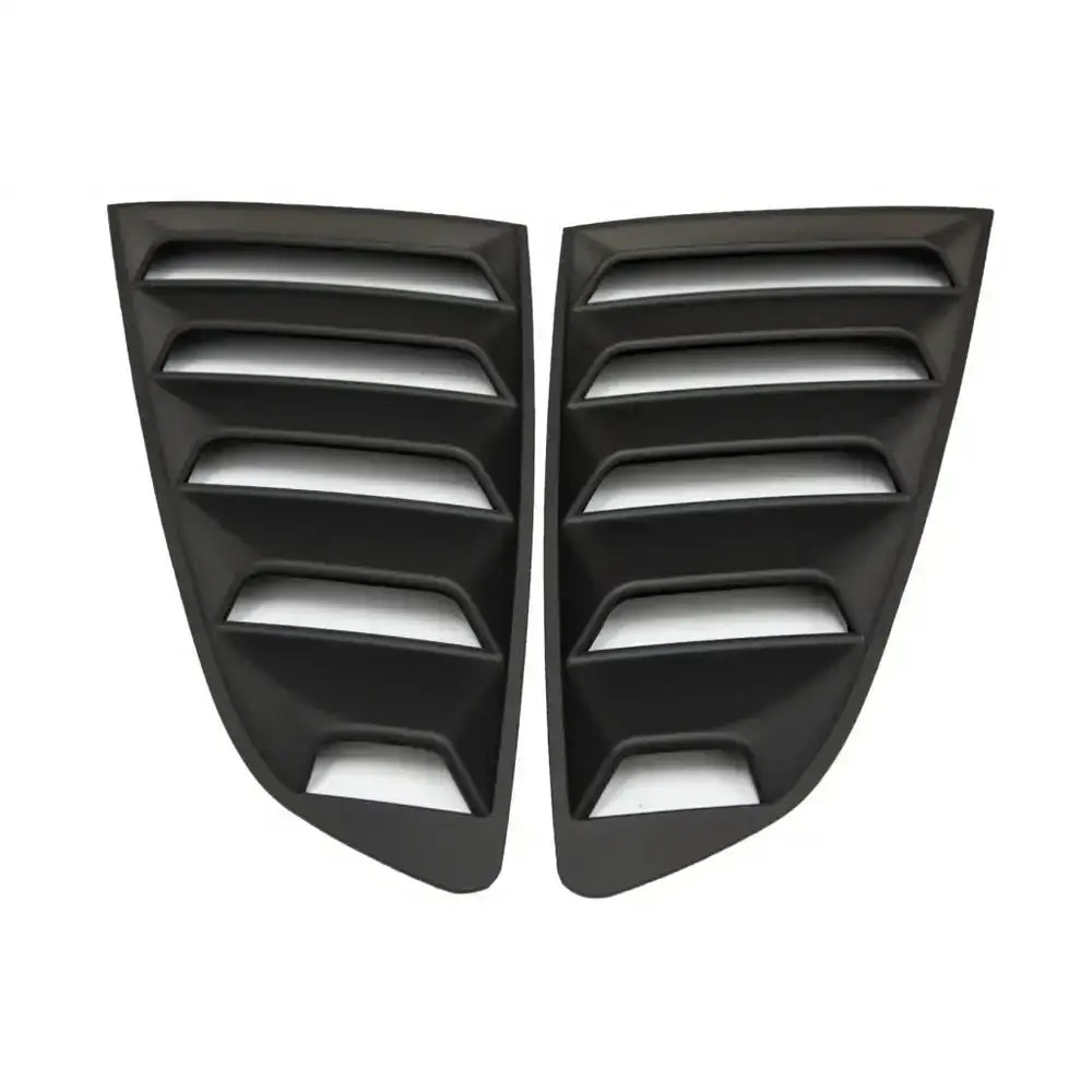 Classic Quarter Side Window Louvers Suitable for Ford Mustang Mk6 vi Sixth Generation (2015-2019) Matte Black