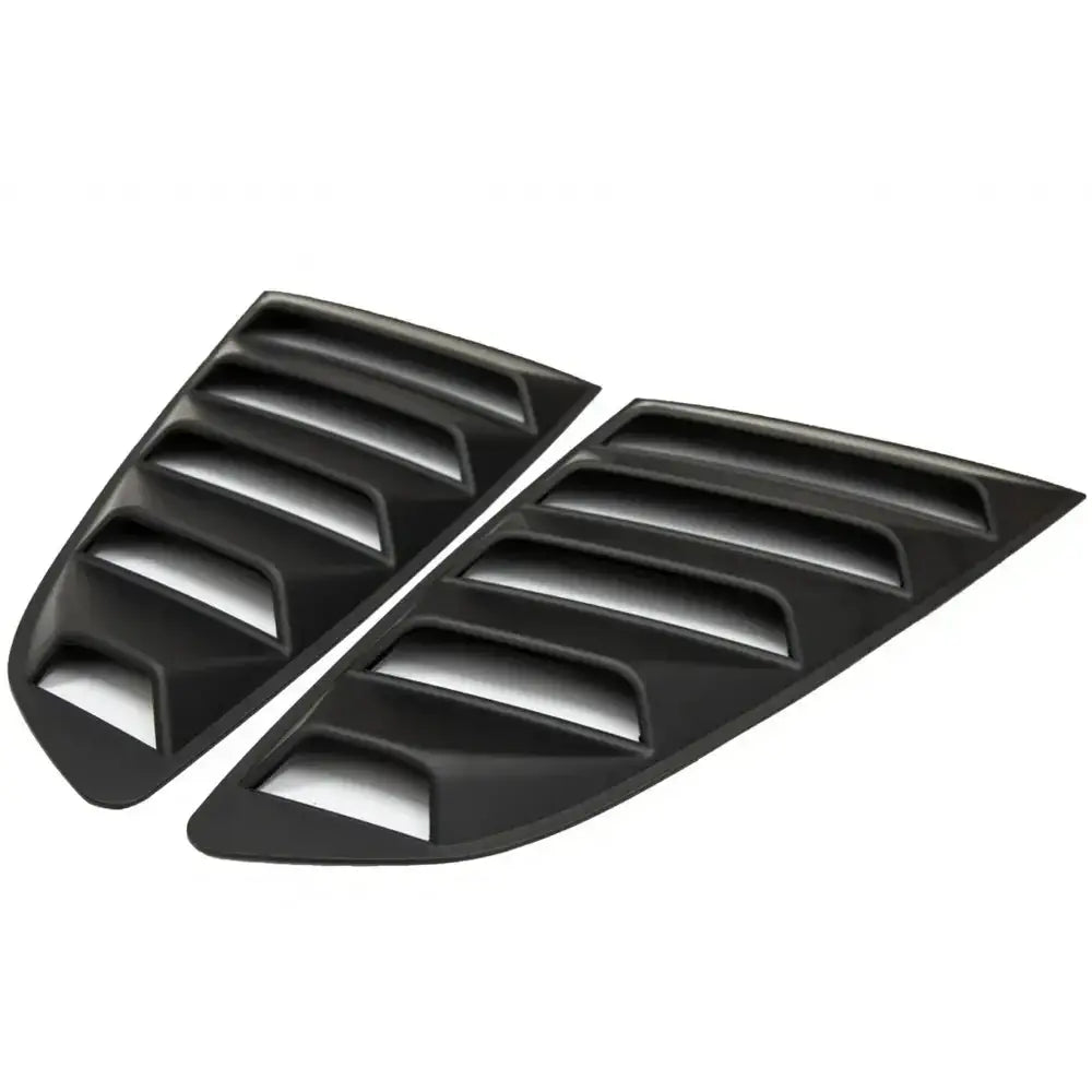 Classic Quarter Side Window Louvers Suitable for Ford Mustang Mk6 vi Sixth Generation (2015-2019) Matte Black