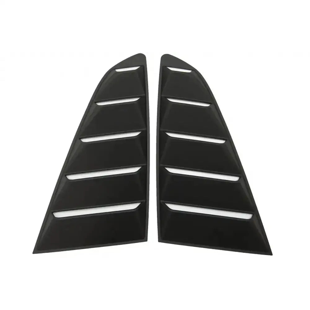 Classic Quarter Side Window Louvers Suitable for Ford Mustang Mk6 vi Sixth Generation (2015-2019) Matte Black