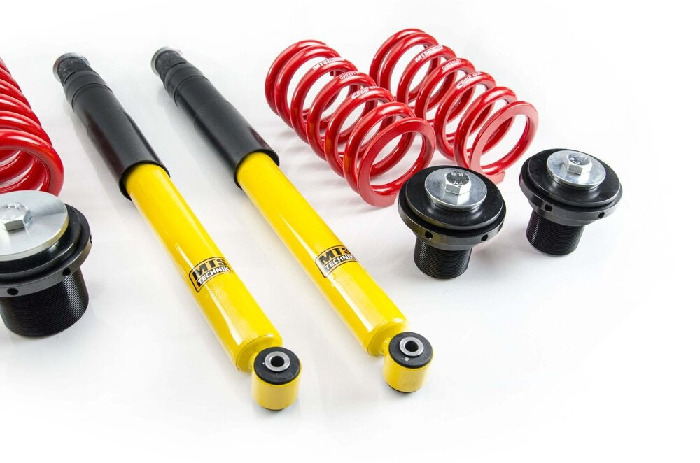 TÜV-godkjent coilover-sett til Mercedes-Benz 124 Sedan W124 i gullfarget finish