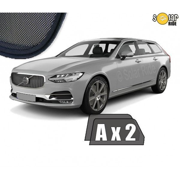 Sr solskjerm i akryl til Volvo V90 med enkel montering og vindavviserfunksjon
