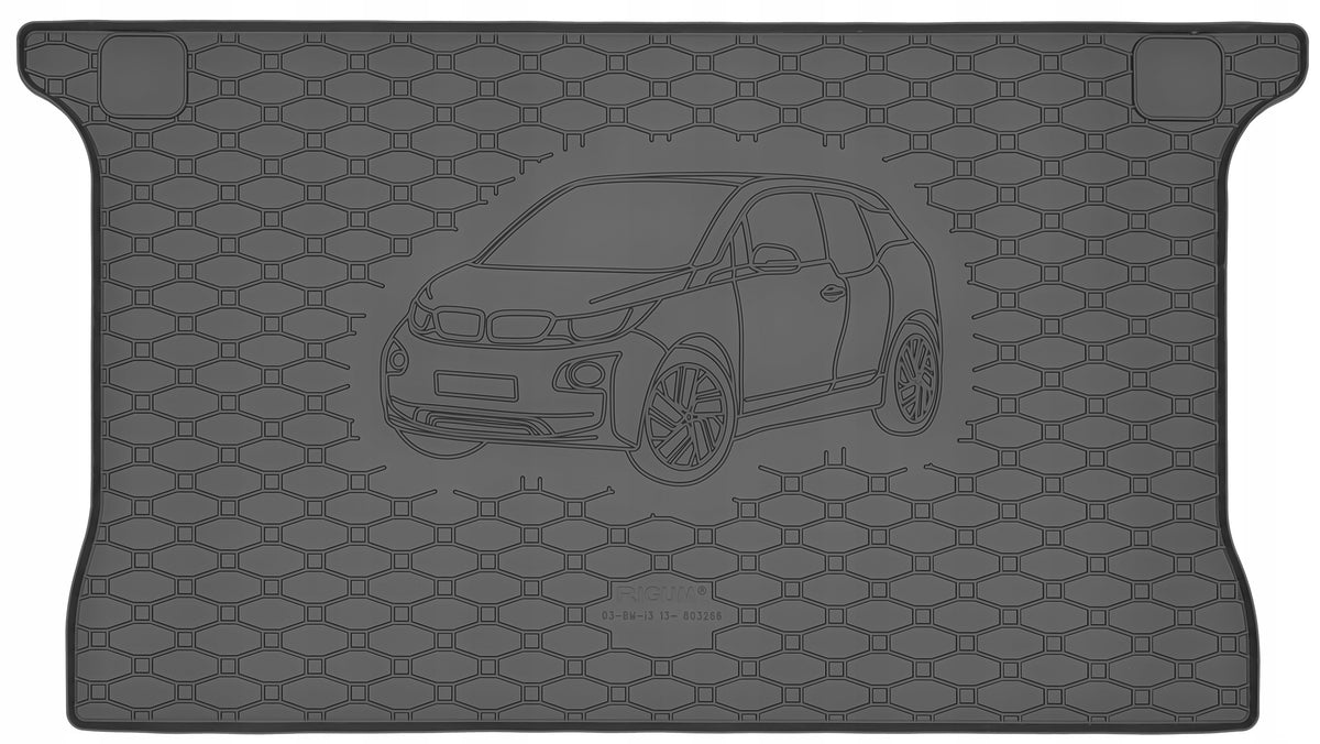 Rigum bagasjeromsmatte til Bmw i3 – med 10 mm sidekant