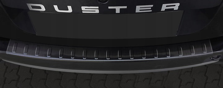 Avisa bakfangerbeskytter til Dacia Duster I – svart børstet overflate