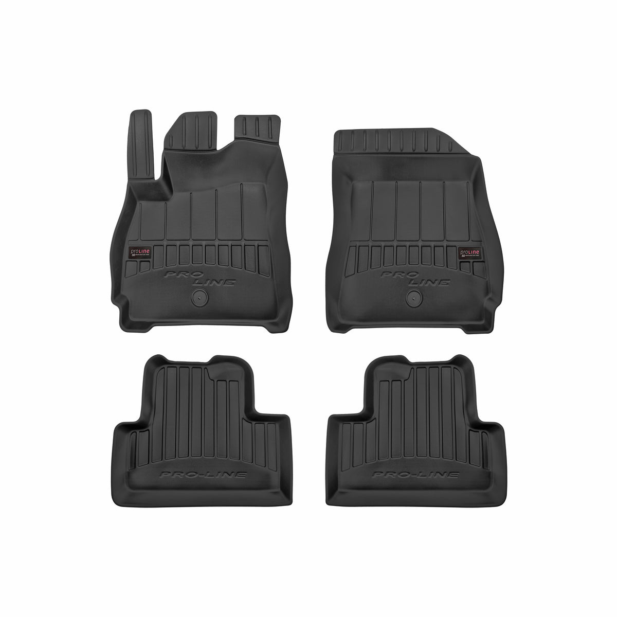 Frogum 3D Premium gulvmatter i TPE til Chevrolet Orlando 2010-2018 – svart, vanntett med høy sidekant